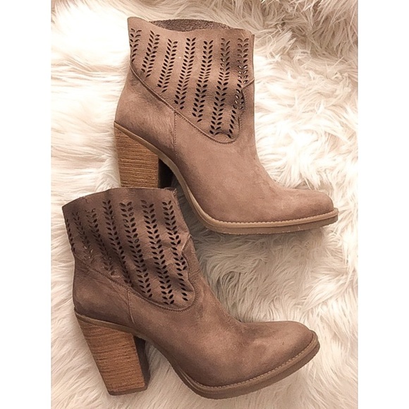 NEW COOLWAY brown ankle leather boots shoes Sz. 10 - Picture 2 of 5